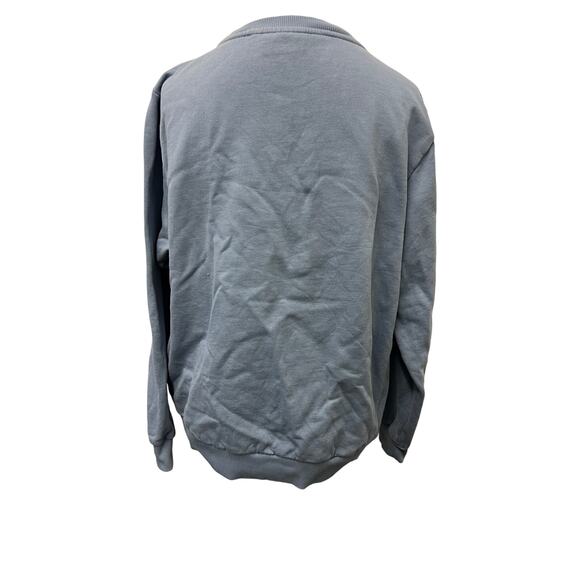 🦊 Fjällräven Women’s L Blue Logo Crew Sweatshirt – Outdoor Streetwear Essential - Picture 3 of 4